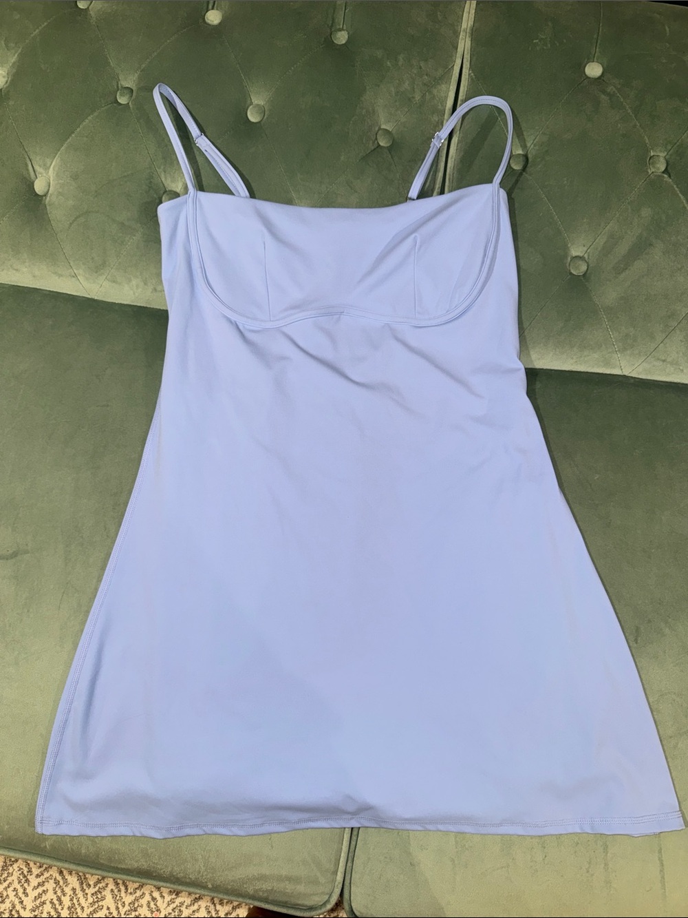 Light Periwinkle Adjustable-Strap Tennis Dress